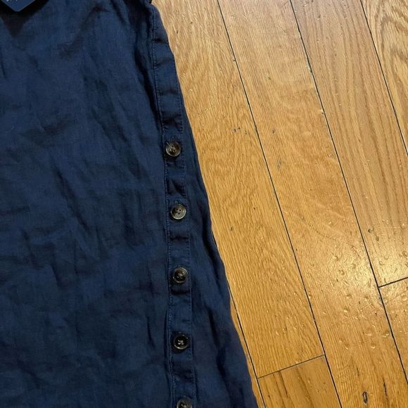 RACHEL Rachel Roy Linen Tank size small in navy - Picture 5 of 7